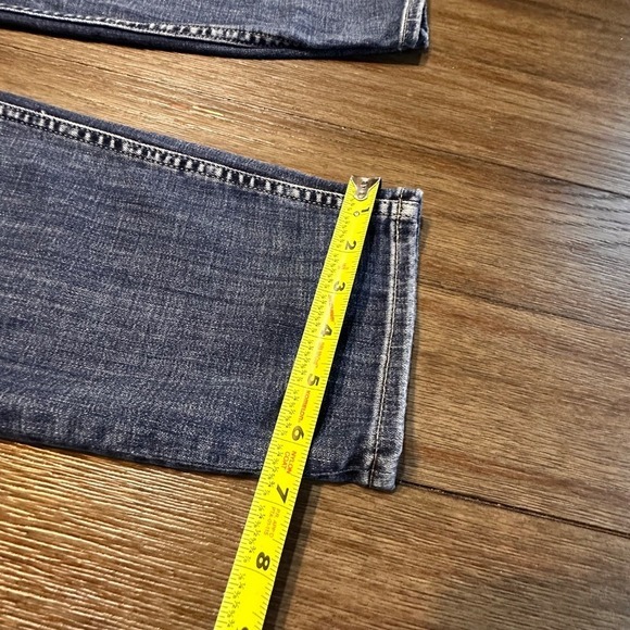 White House Black Market‎ Denim Jeans Ankle High-Rise Distressed Patched 12S - Picture 11 of 12